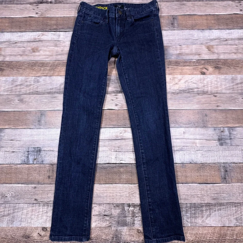 J.Crew Toothpick Skinny Jeans Womens 26 Dark Indigo Blue‎ Stretch Denim
